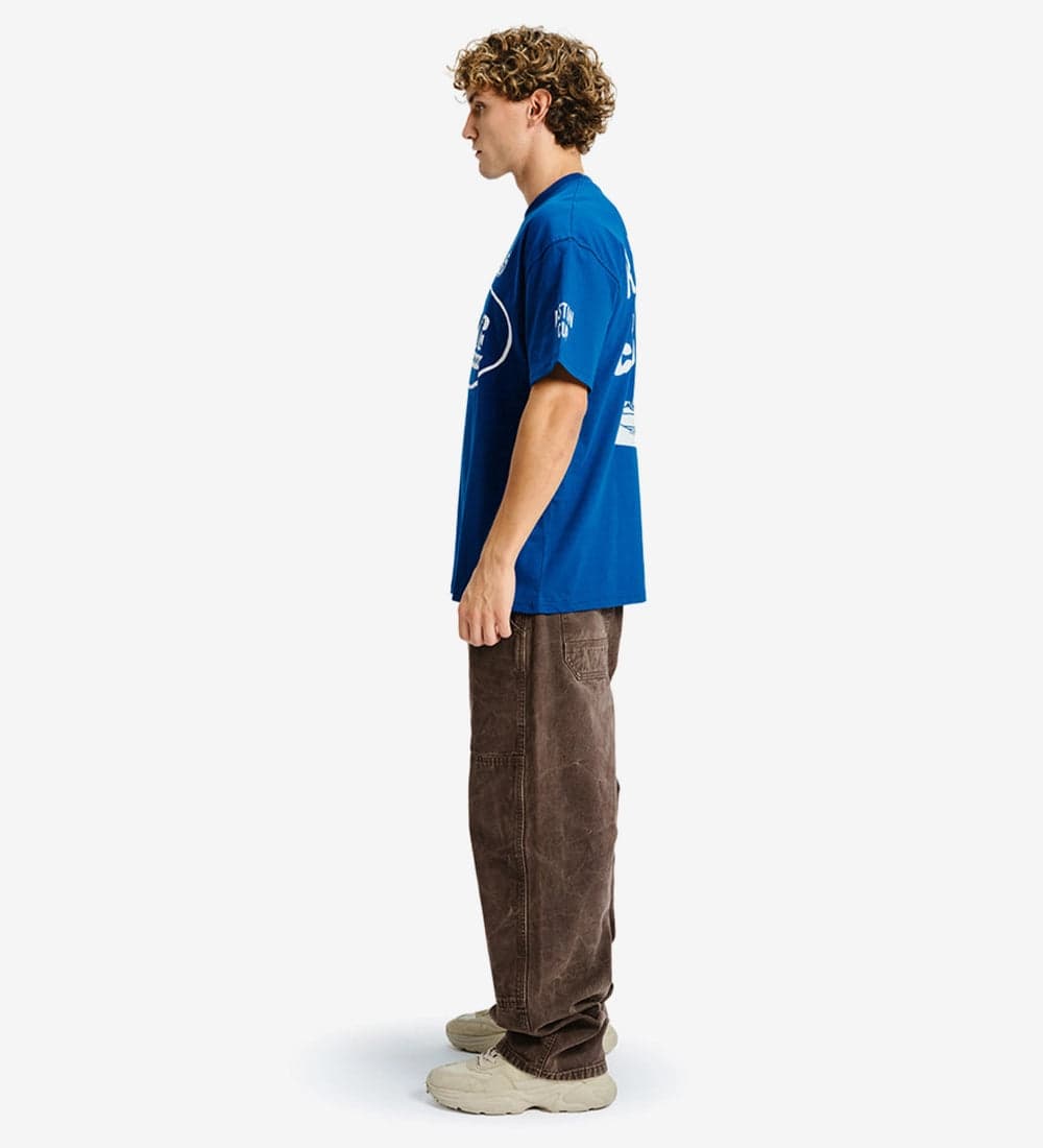 Relaxed Fit Blue Polo T-Shirt
