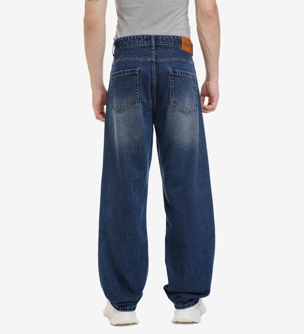 Loose Fit Straight Denim Jeans