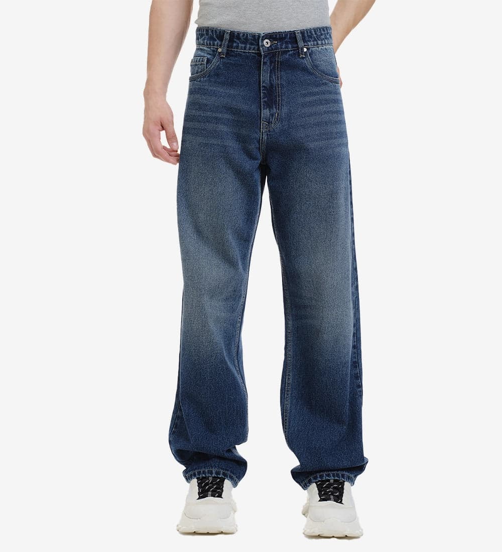 Loose Fit Straight Denim Jeans